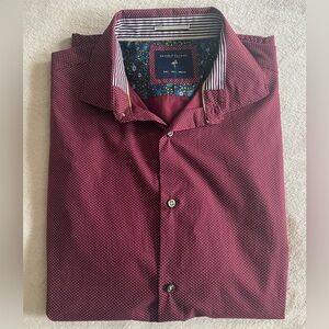 Denim & Flower Burgundy Button Down Shirt